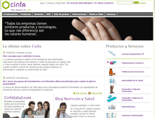 Tablet Screenshot of cinfa.com